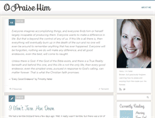 Tablet Screenshot of opraisehim.com